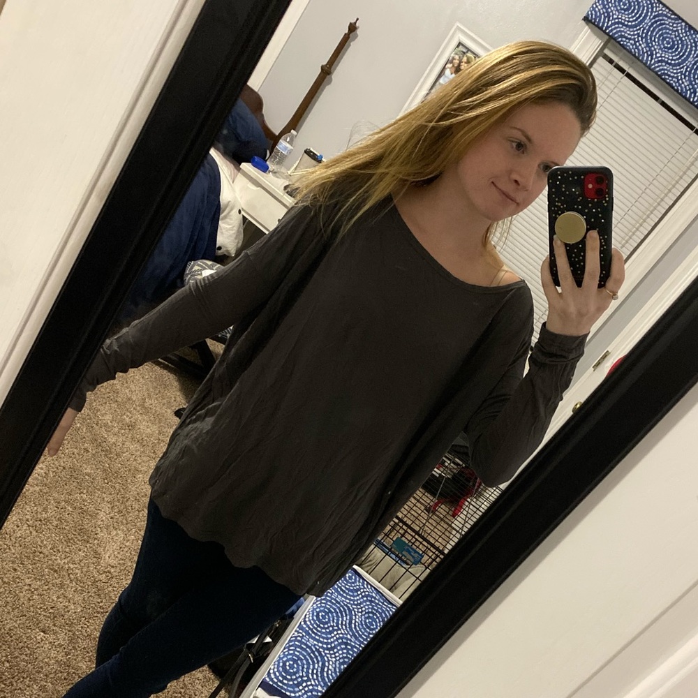 Grey Piko top